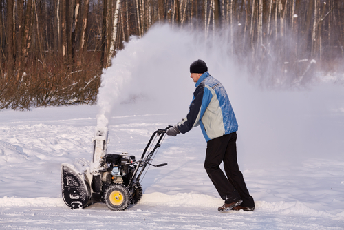 Ed Oman Construction crew on a winter job site